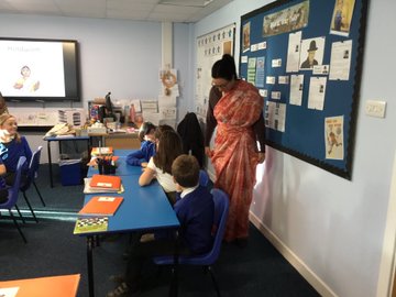Children learning about different faiths